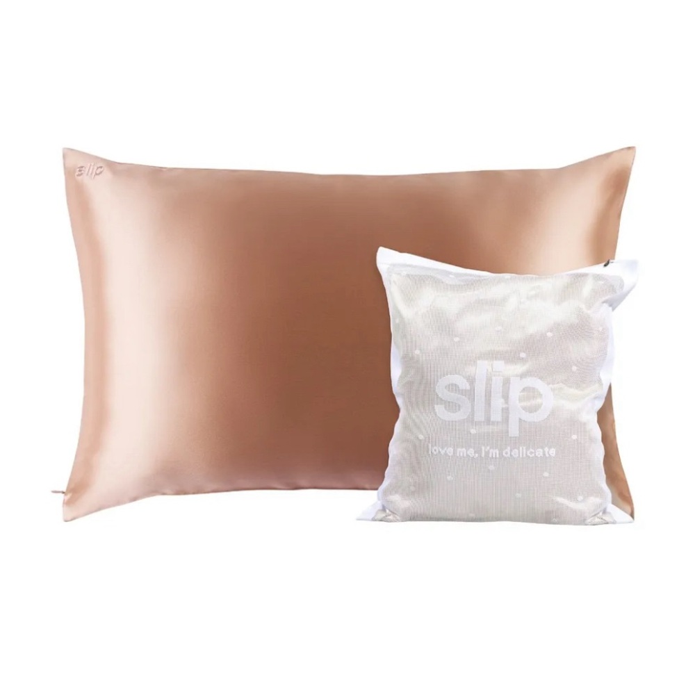 Slip GIFT SET Rose Gold Queen Pillowcase, Delicate Bag
